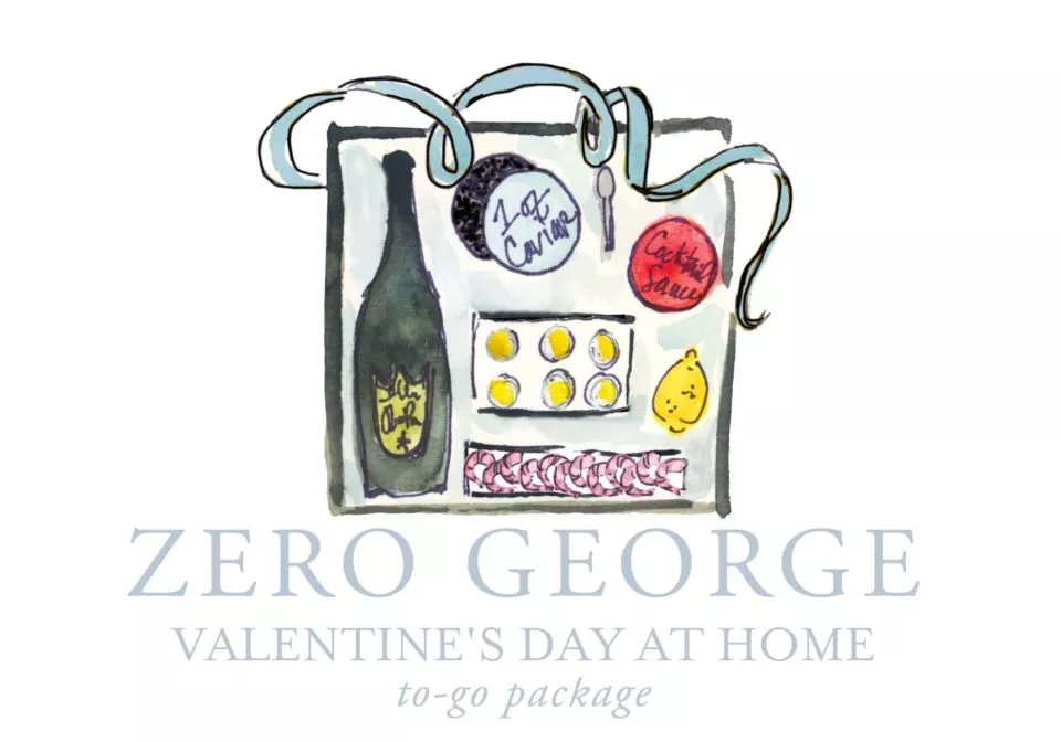 Zero George Valentine's Day at home